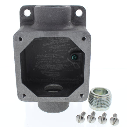 Cooper Aluminum Backbox Feed Thru for Pin & Sleeve 20/30A Receptacles CDFTBB1