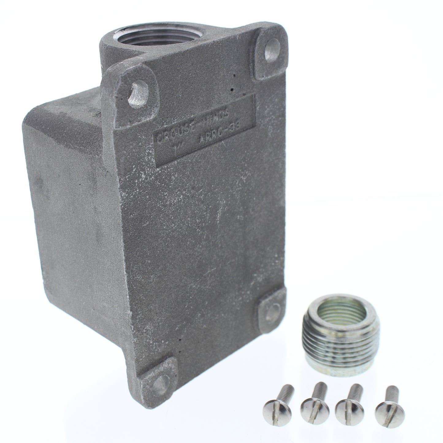 Cooper Aluminum Backbox Feed Thru for Pin & Sleeve 20/30A Receptacles CDFTBB1