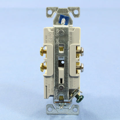 Cooper Ivory Commercial Grade Outlet Receptacle Nema 5-15R 15A 125V CR15V
