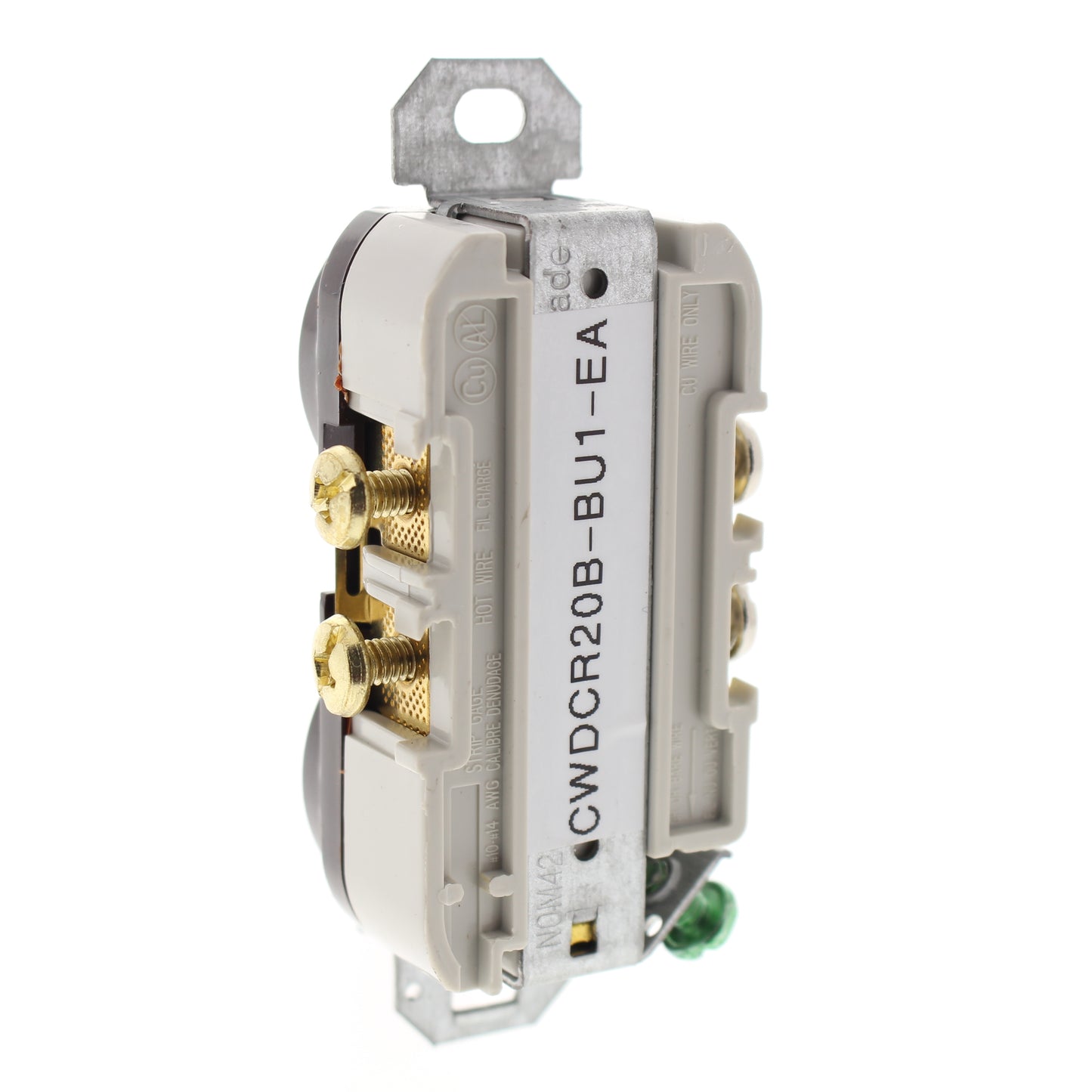 Cooper Brown Commercial Duplex Receptacles No Screws Ear Tabs 5-20 20A CR20B-BU1