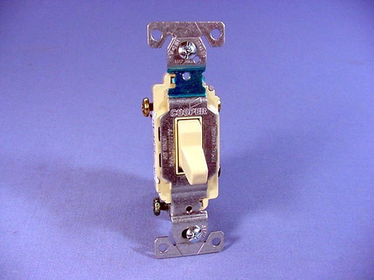 Cooper CS315V Ivory Commercial Grade Toggle Wall Light Switch 3-Way 15A Bulk