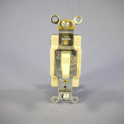 Cooper CS415V Ivory Commercial Toggle Wall Light Switches 4Way 15A 120/277V Bulk