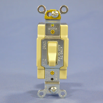 Cooper Ivory Commercial Grade Toggle Wall Light Switches 4-Way 20A Bulk CS420V