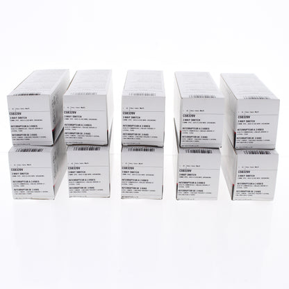 Cooper CSB320V Ivory 3-Way Commercial Grade Toggle Wall Light Switches 20A 10pcs