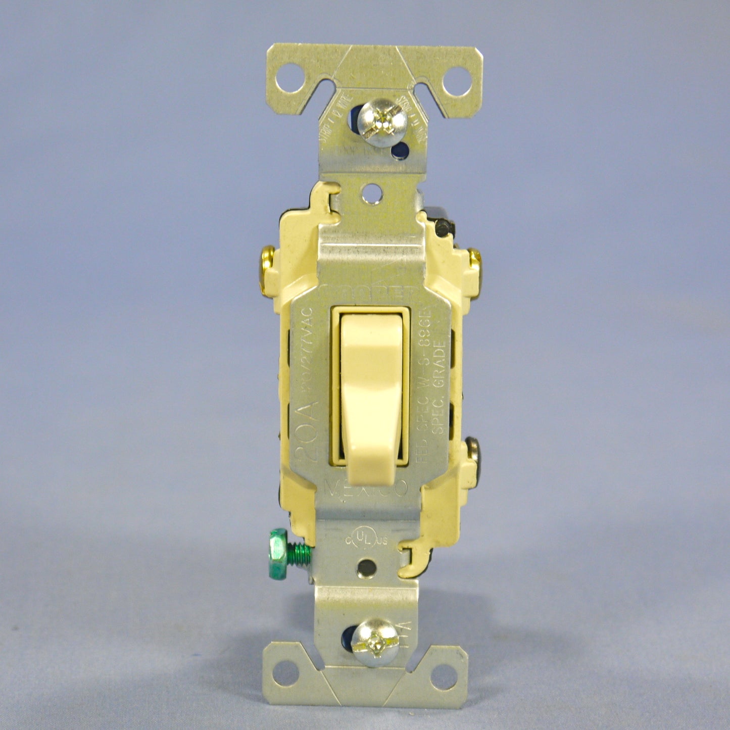 Cooper CSB320V Ivory 3-Way Commercial Grade Toggle Wall Light Switch 20A Boxed
