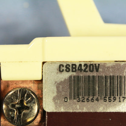 Cooper Ivory Commercial Grade 4-Way Toggle Wall Light Switch 20A Bulk CSB420V
