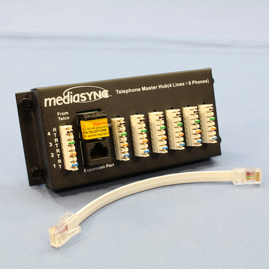 Cooper Open House MediaSync Structured Media 4x6 Telephone Module RJ131X CSH6T