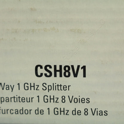 Cooper 8-Way F-Type Passive Video 1x8 Distribution Cable Splitter Module CSH8V1