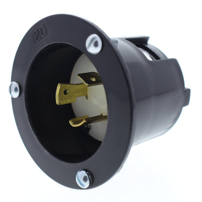 Cooper Twist Turn Locking Flanged Inlet Hart-Lok L11-20P 20A 250V 3� L1120FI