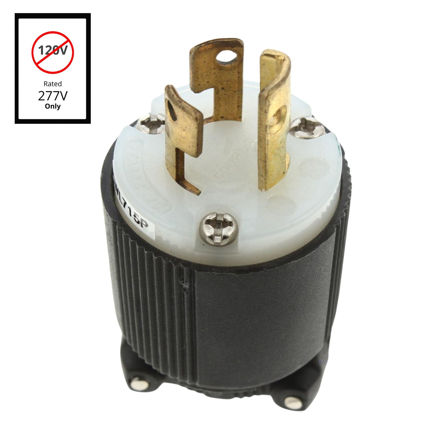 Cooper Turn Locking Plug Twist Hart-Lock NEMA L7-15 L7-15P 15A 277V CWL715P