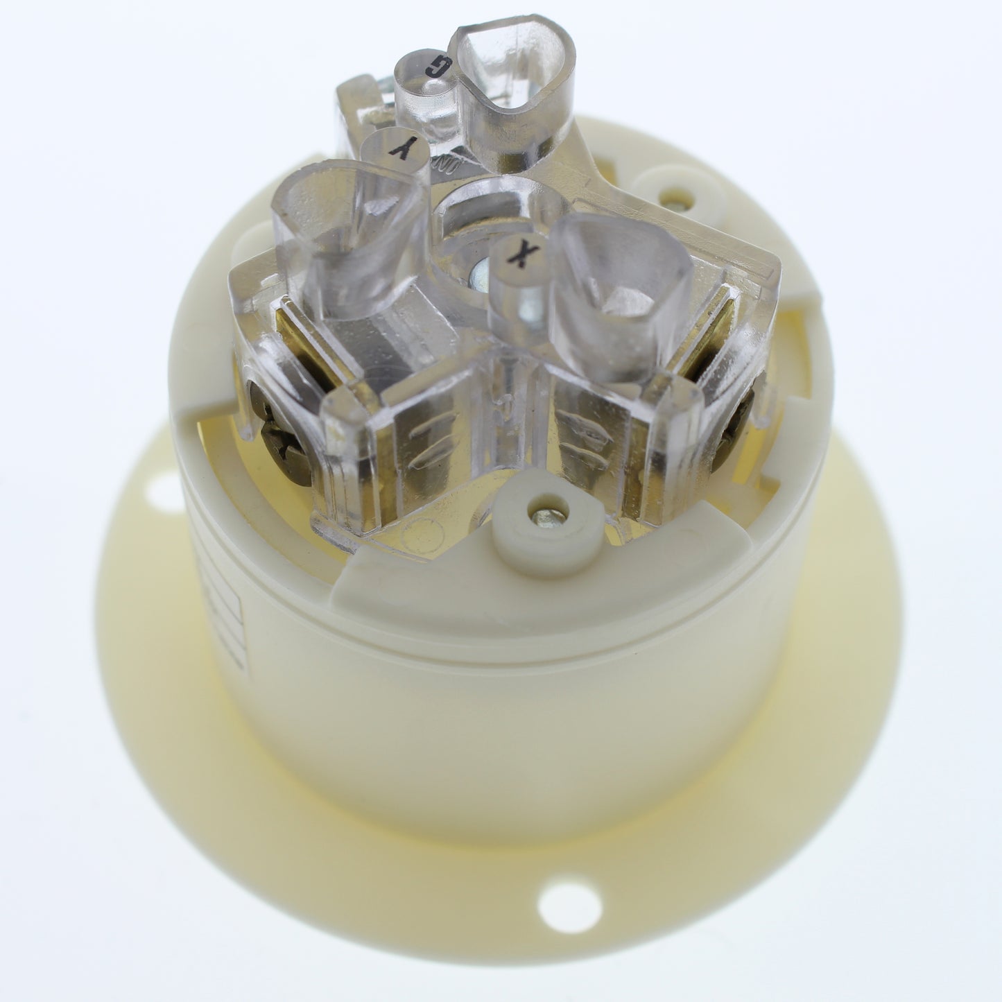 Cooper White Grounding Flanged Locking Inlet L9-20P 20A 600VAC 2P3W BW CWL920FI