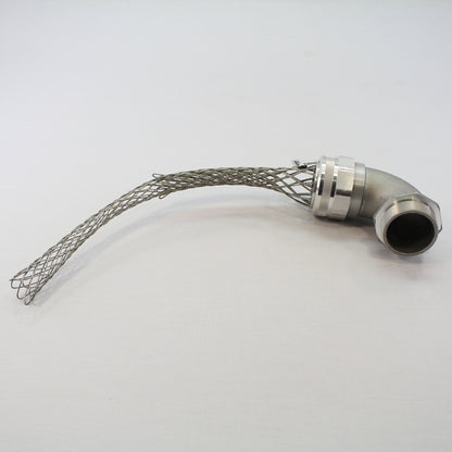 Cooper DC6001562-90 Strain Relief Wire Mesh Cord Grip 2" NPT 90 Degree Male
