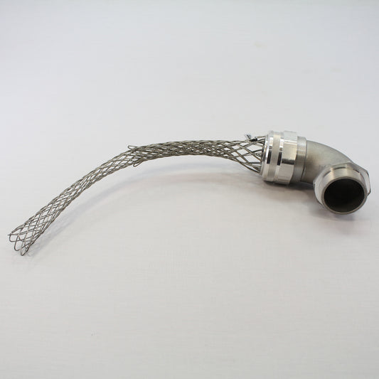 Cooper DC6001562-90 Strain Relief Wire Mesh Cord Grip 2" NPT 90 Degree Male