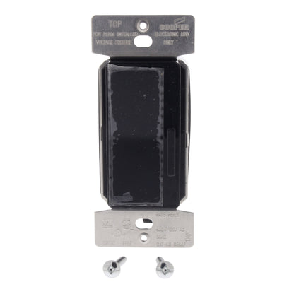 Cooper DE06P-BK Black DEVINE Low Voltage Electronic Dimmer Control Switch 600W