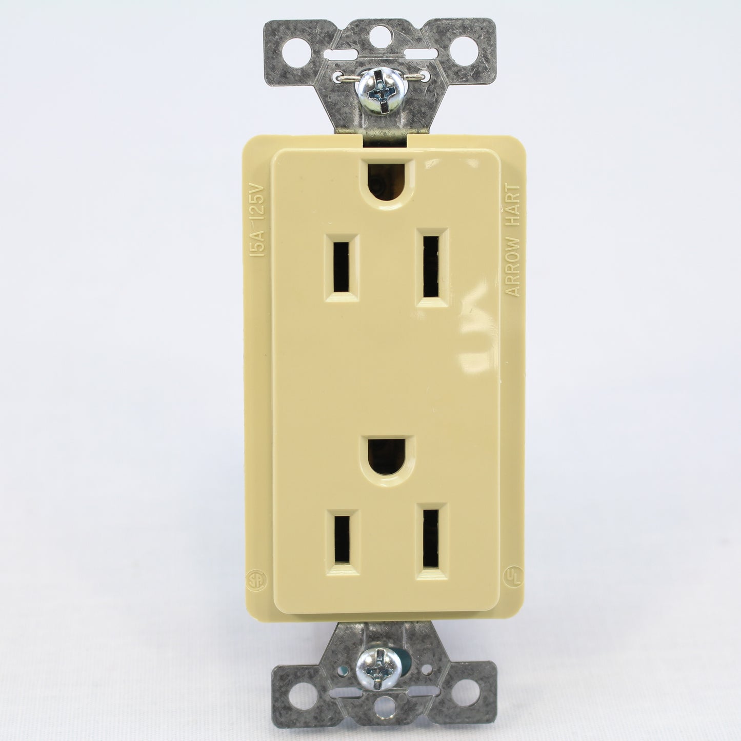 10 Cooper Ivory Commercial Decorator Receptacle 5-15R 2P3W 15A 125V B&S DECB15I