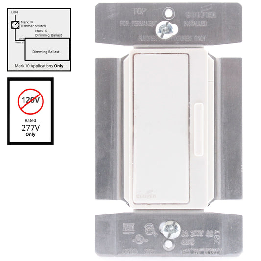 Cooper Lt Almond 1-Pole/3-Way Preset Fluorescent Dimmer 8A 277V DF8AP7-LA