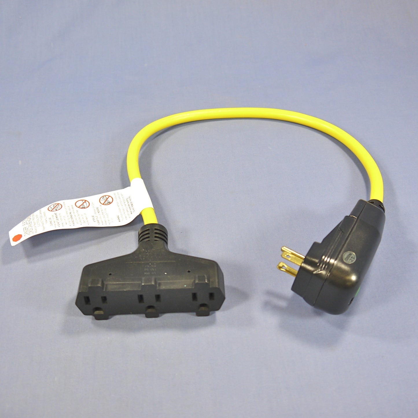 Cooper Industrial Manual Reset 2' Gfci Gfi TrI-Tap Cordset 15A 120VAC GFP11M1P9