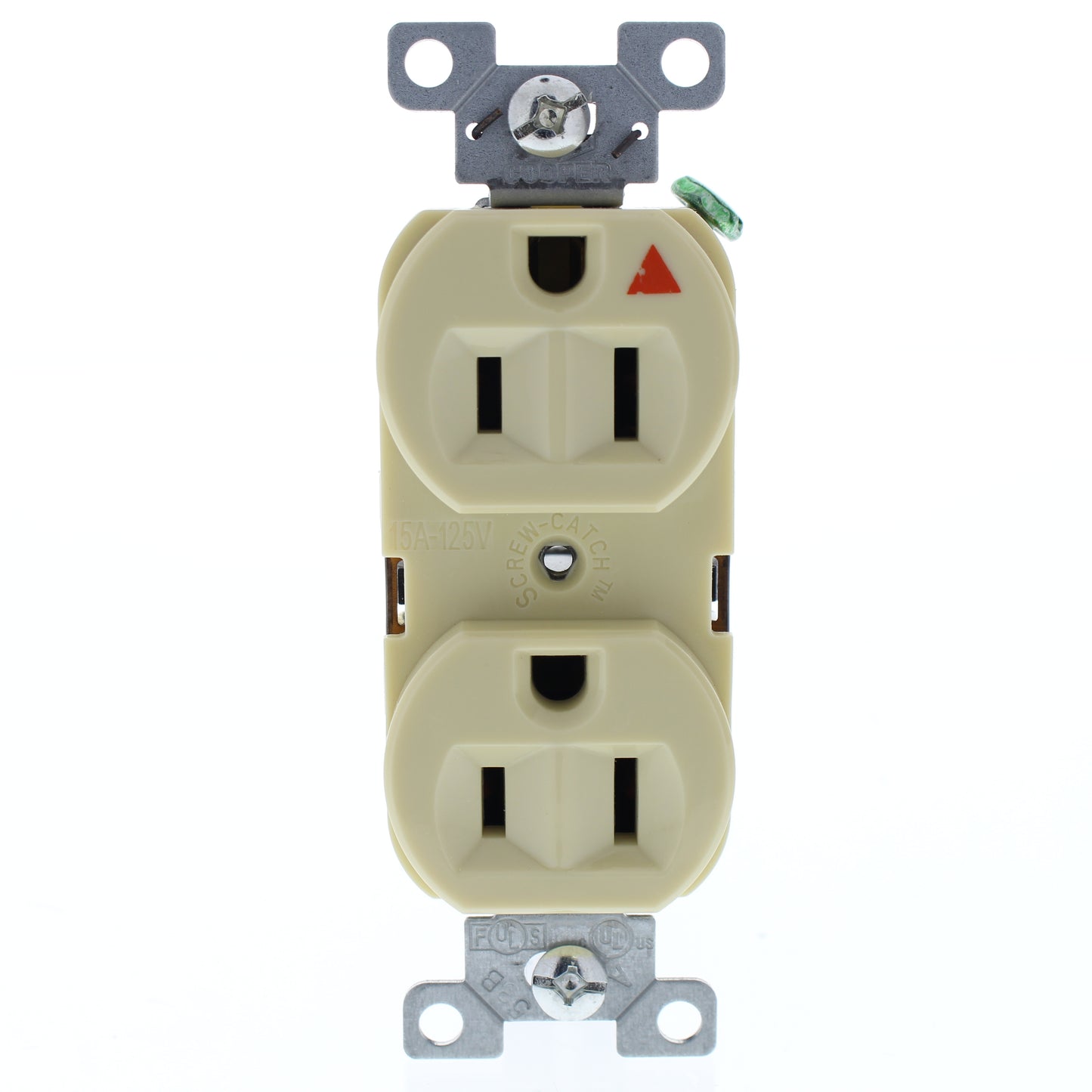 10 Cooper Ivory Duplex Isolated Ground Receptacles 5-15R 15A 125V 2P3W IG5262V