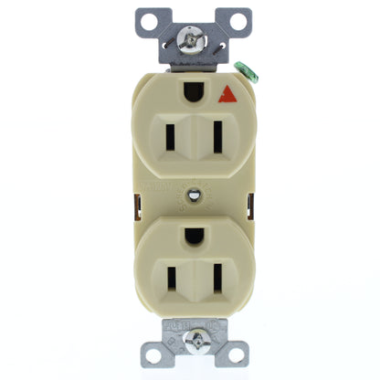 10 Cooper Ivory Duplex Isolated Ground Receptacles 5-15R 15A 125V 2P3W IG5262V