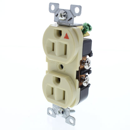 10 Cooper Ivory Duplex Isolated Ground Receptacles 5-15R 15A 125V 2P3W IG5262V