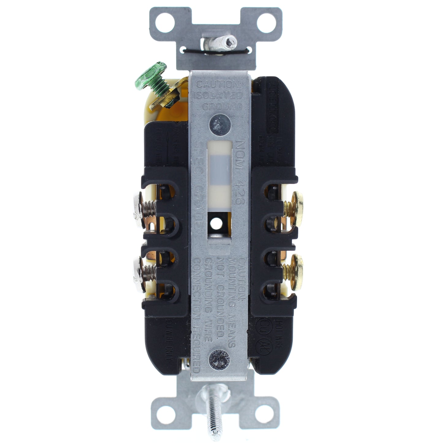 10 Cooper Ivory Duplex Isolated Ground Receptacles 5-15R 15A 125V 2P3W IG5262V