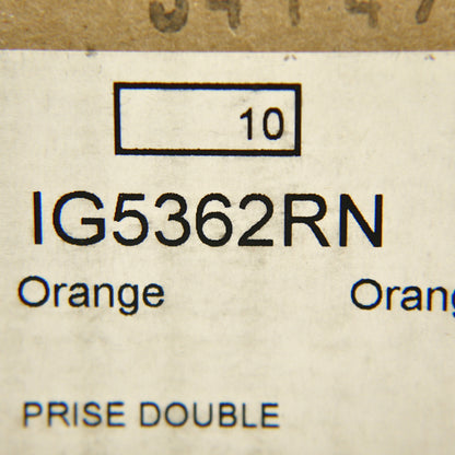 Cooper IG5362RN Orange Isolated Ground Receptacle Duplex Outlets 5-20R 20A 125V