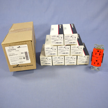Cooper IG5362RN Orange Isolated Ground Receptacle Duplex Outlets 5-20R 20A 125V