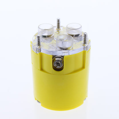 Cooper L530CY Yellow 30A Twist Locking Insulated Connector NEMA L5-30R 125V 2P3W