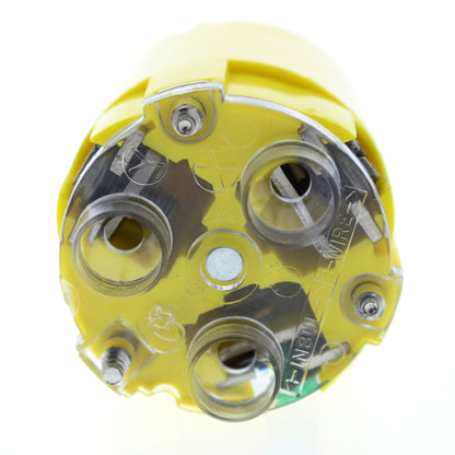 Cooper Yellow Locking Back Wire Grounding Connector L6-30R 30A 250V 2P3W L630CY