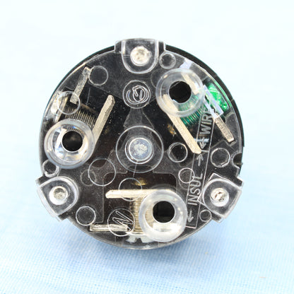 Cooper Black Watertight Locking Plug NEMA L7-20P 20A 277V 2-Pole 3-Wire L720PWBK