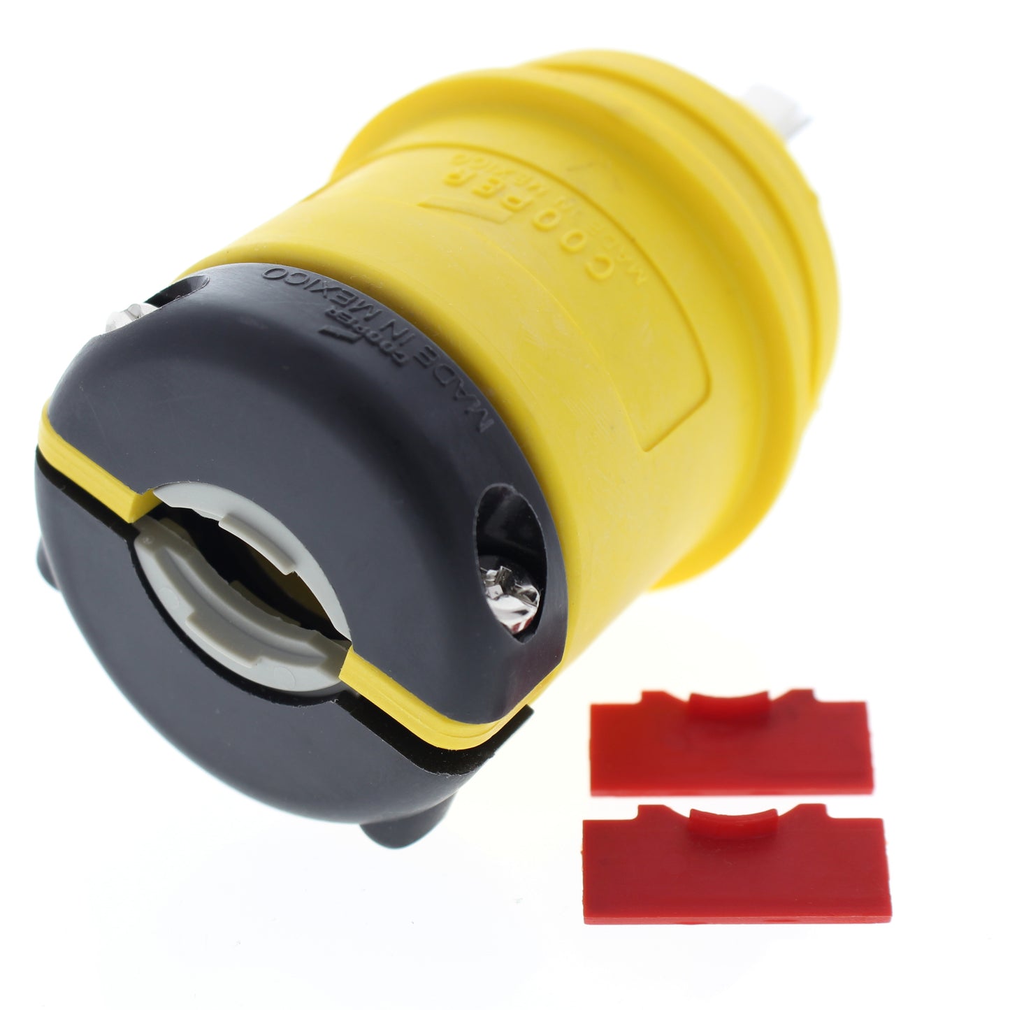 Cooper Yellow Grounding Back Wire Locking Plug Nema L7-20P 20A 277V 2P3W L720PY