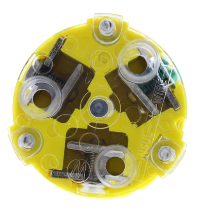 Cooper Yellow Grounding Back Wire Locking Plug Nema L7-20P 20A 277V 2P3W L720PY