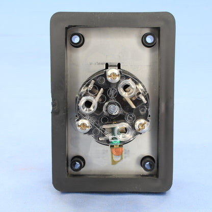 Cooper Black Watertight Single Receptacle Nema L7-20R 20A 277V 2P3W L720RWBK