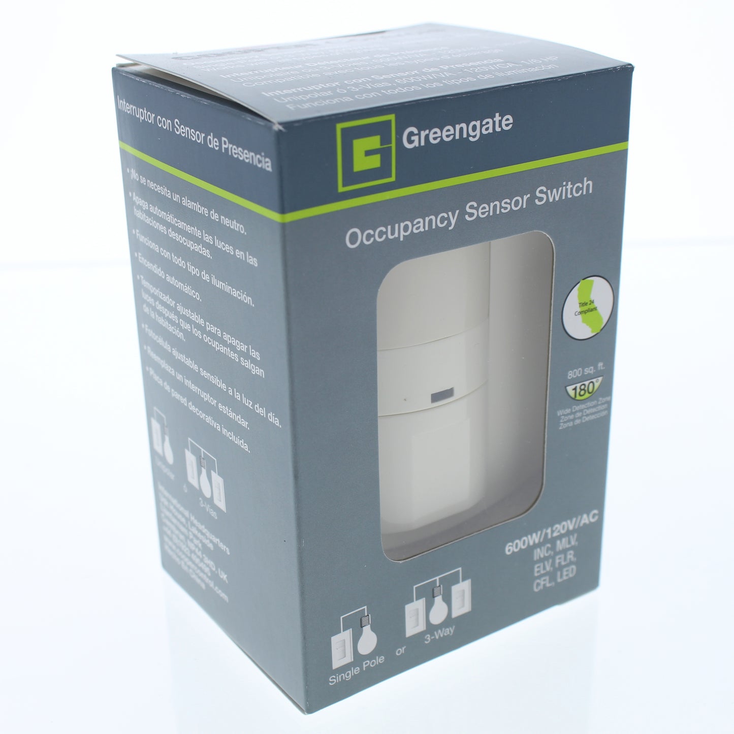 Cooper OSW-P-0801-120 Lt Almond PIR Occupancy Sensor Wall Switch 120V Auto/Man