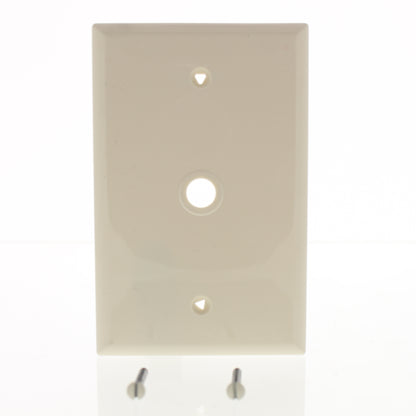Cooper PJ11LA Light Almond 1-Gang Telephone .406" Nylon Standard Wallplate Cover