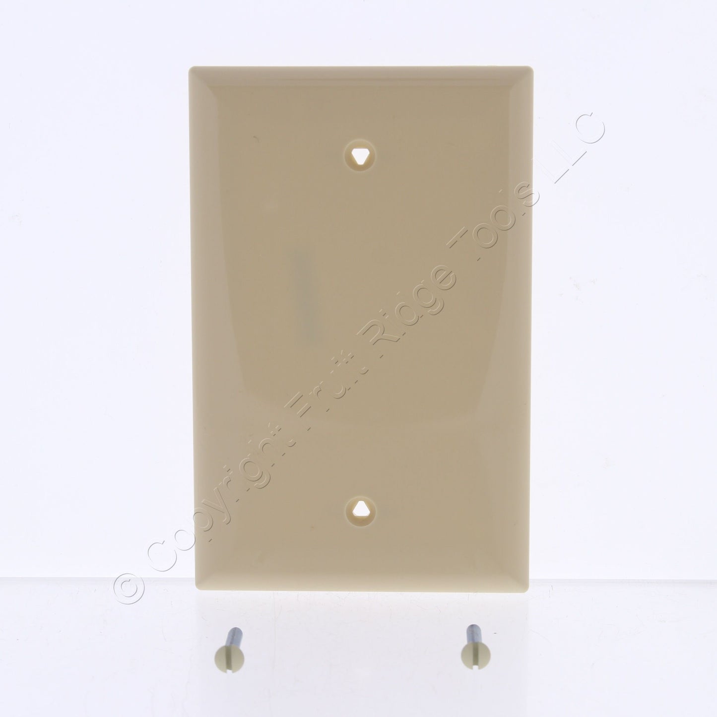Cooper PJ13V Ivory Antimicrobial Unbreakable Mid-Size 1-Gang Blank Nylon Cover