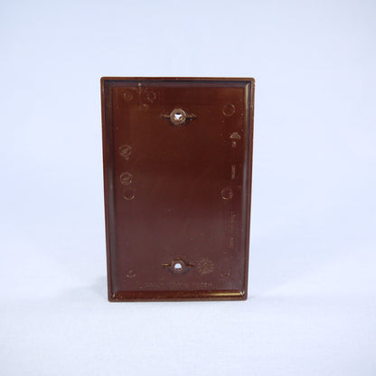 Cooper PJ13B Brown 1-Gang Blank Unbreakable Midsize Wallplate Box Mount 2pcs