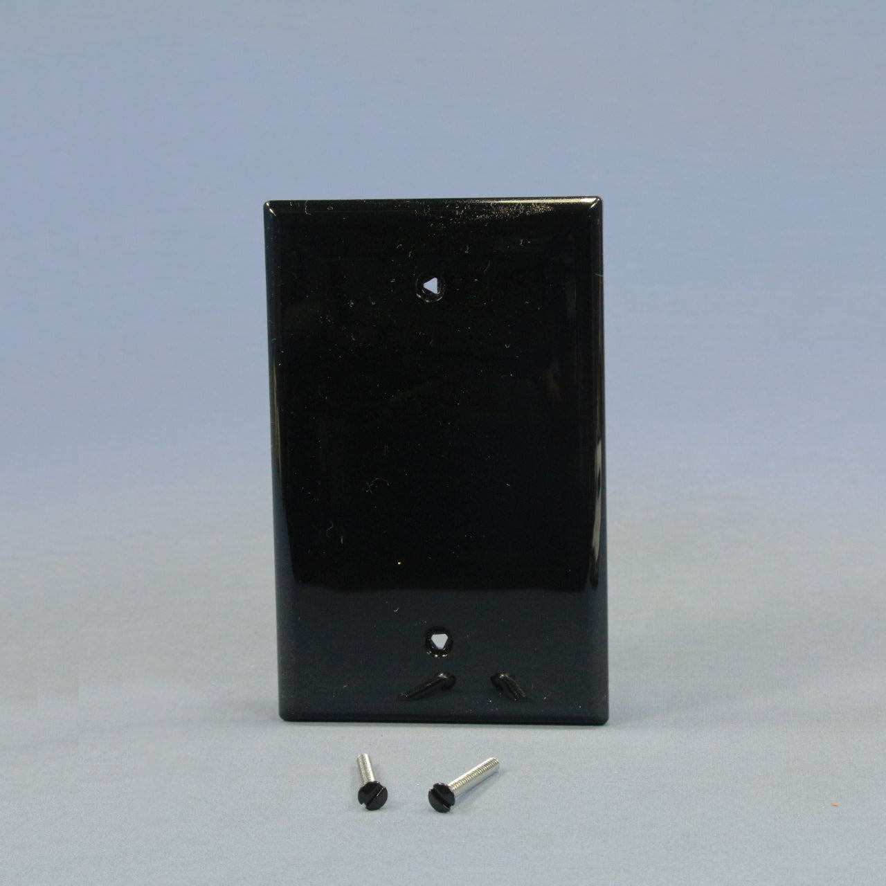 Cooper PJ13BK Black 1-Gang Blank Unbreakable Mid-Size Wallplate Cover Box Mount