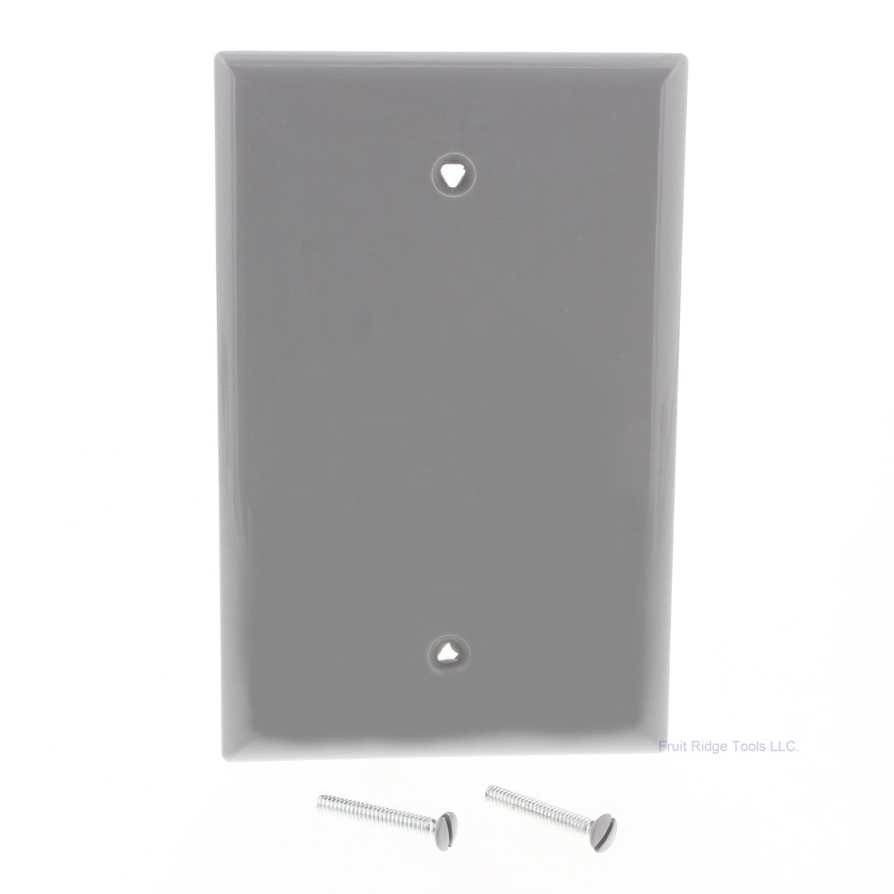 Cooper PJ13GY Gray 1-Gang Blank Unbreakable Mid-Size Wallplate Cover Box Mount