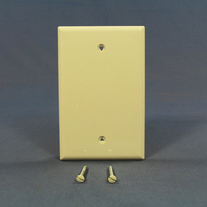 Cooper PJ13LA Lt Almond 1-Gang Blank Unbreakable Mid-Size Wallplate Cover 20pcs