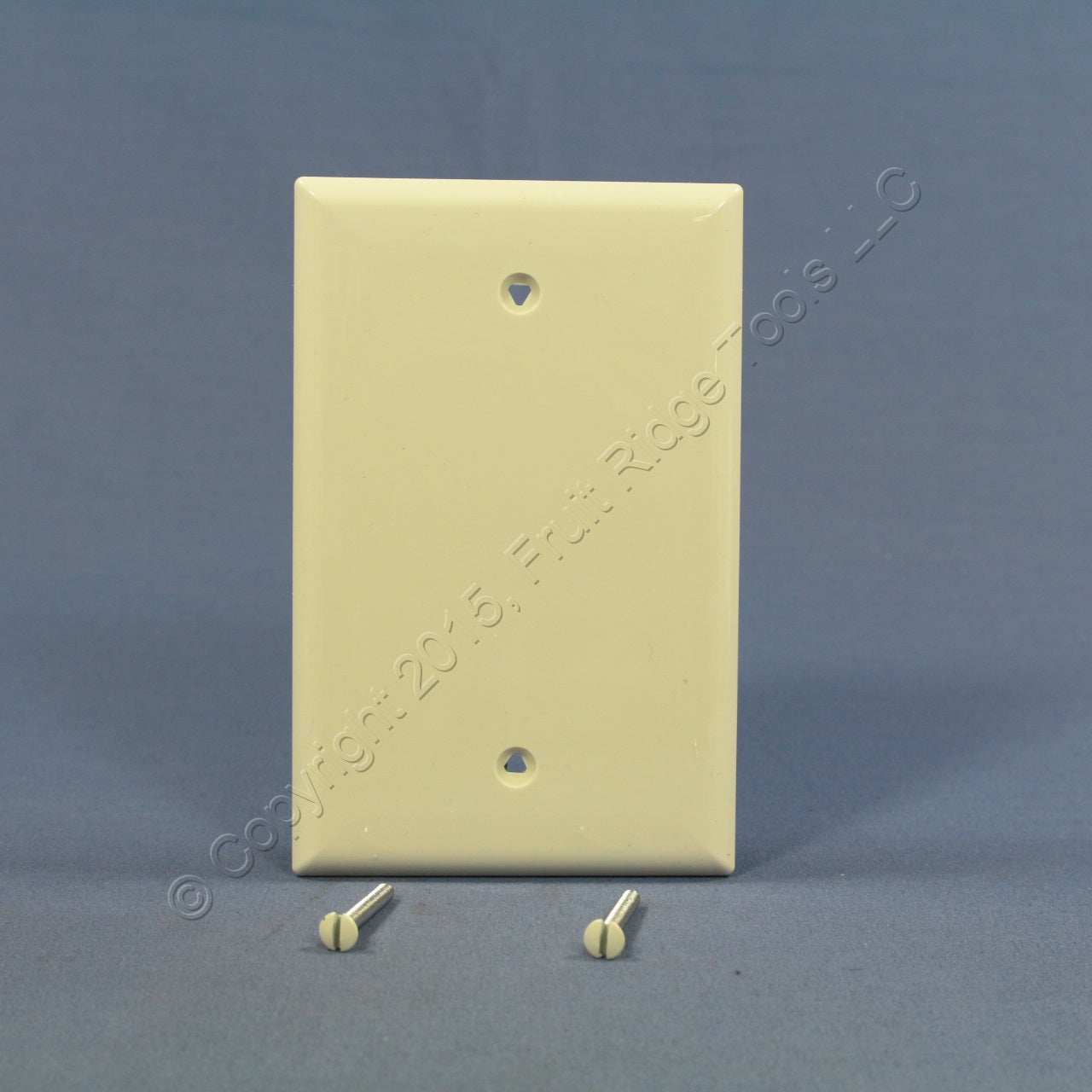 Cooper PJ13LA Light Almond 1-Gang Blank Unbreakable Mid-Size Wallplate Box Mount