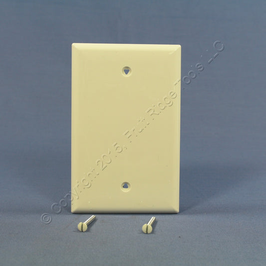 Cooper PJ13LA Light Almond 1-Gang Blank Unbreakable Mid-Size Wallplate Box Mount