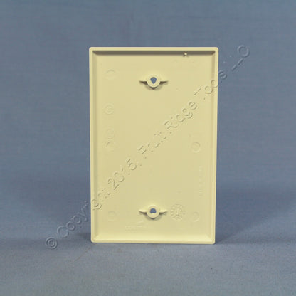 Cooper PJ13LA Light Almond 1-Gang Blank Unbreakable Mid-Size Wallplate Box Mount