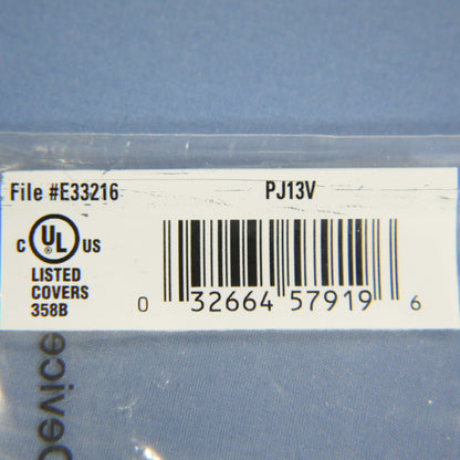 Cooper PJ13V Ivory 1-Gang Blank Unbreakable Mid-Size Wallplate Cover Box Mount