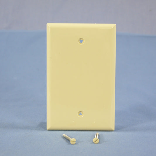Cooper PJ13V Ivory 1-Gang Blank Unbreakable Mid-Size Wallplate Cover Box Mount