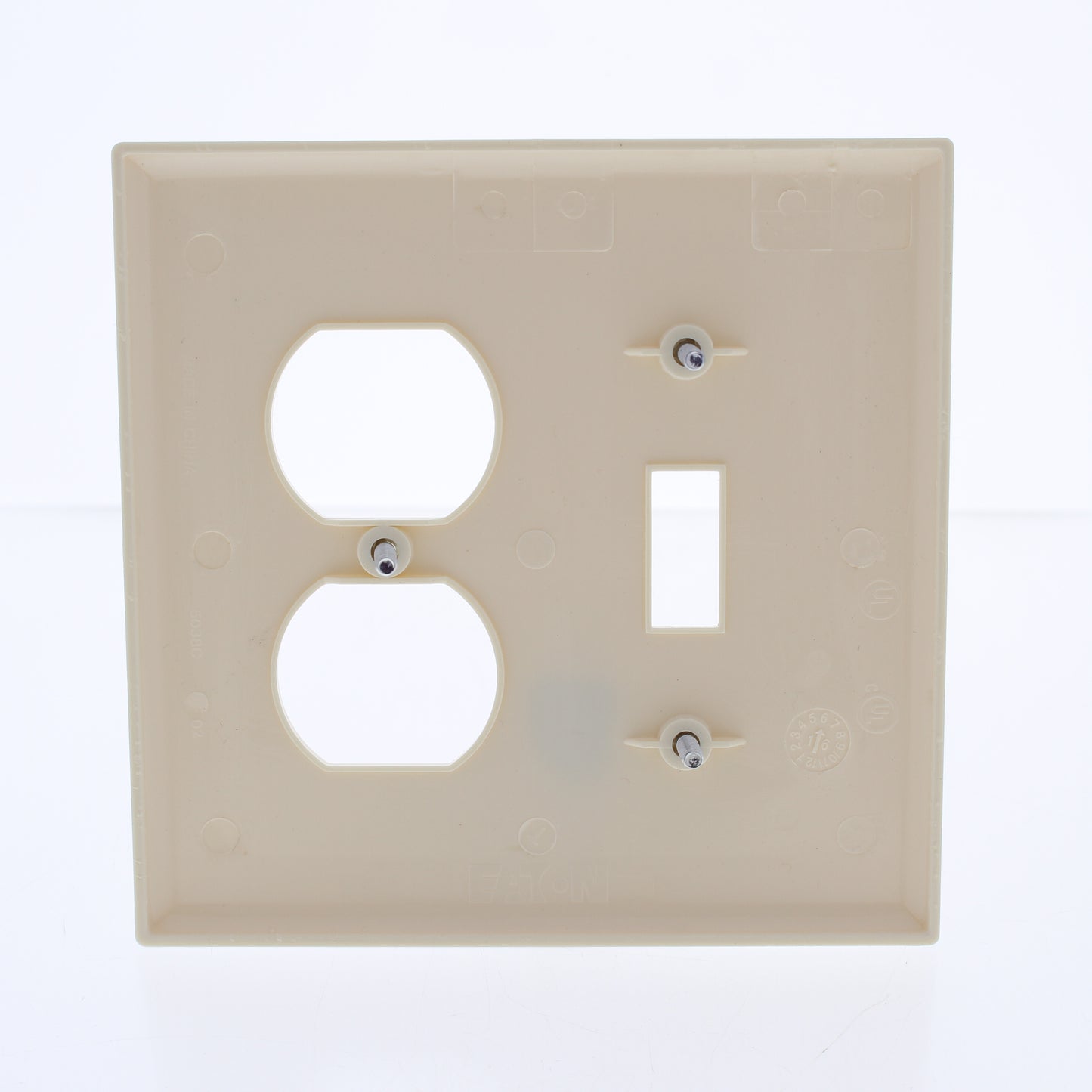 20 Cooper Almond Mid-size 2-Gang Unbreakable Toggle Duplex Outlet Covers PJ18A