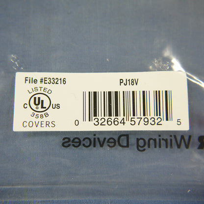 Cooper PJ18V Ivory 2-Gang Toggle Switch Duplex Outlet Mid-Size Nylon Wallplate