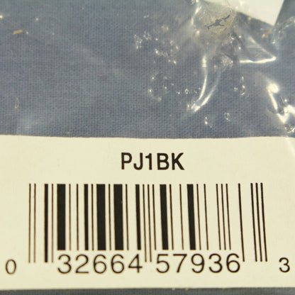 Cooper PJ1BK Black 1-Gang Toggle Switch Unbreakable Nylon Mid-Size Wallplate