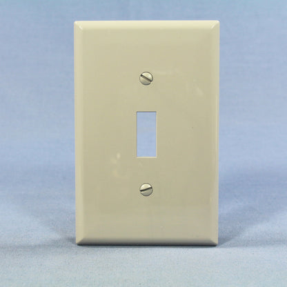 Cooper PJ1GY Gray 1-Gang Toggle Switch Unbreakable Mid-Size Wallplate Cover