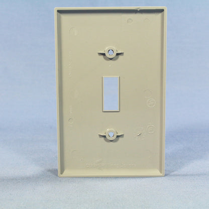 Cooper PJ1GY Gray 1-Gang Toggle Switch Unbreakable Mid-Size Wallplate Cover